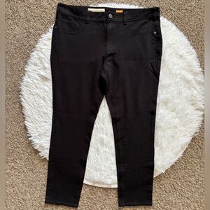 Pilcro and the Letterpress Pants Serif Fit Stretchy Womens Size 32P Black PILING